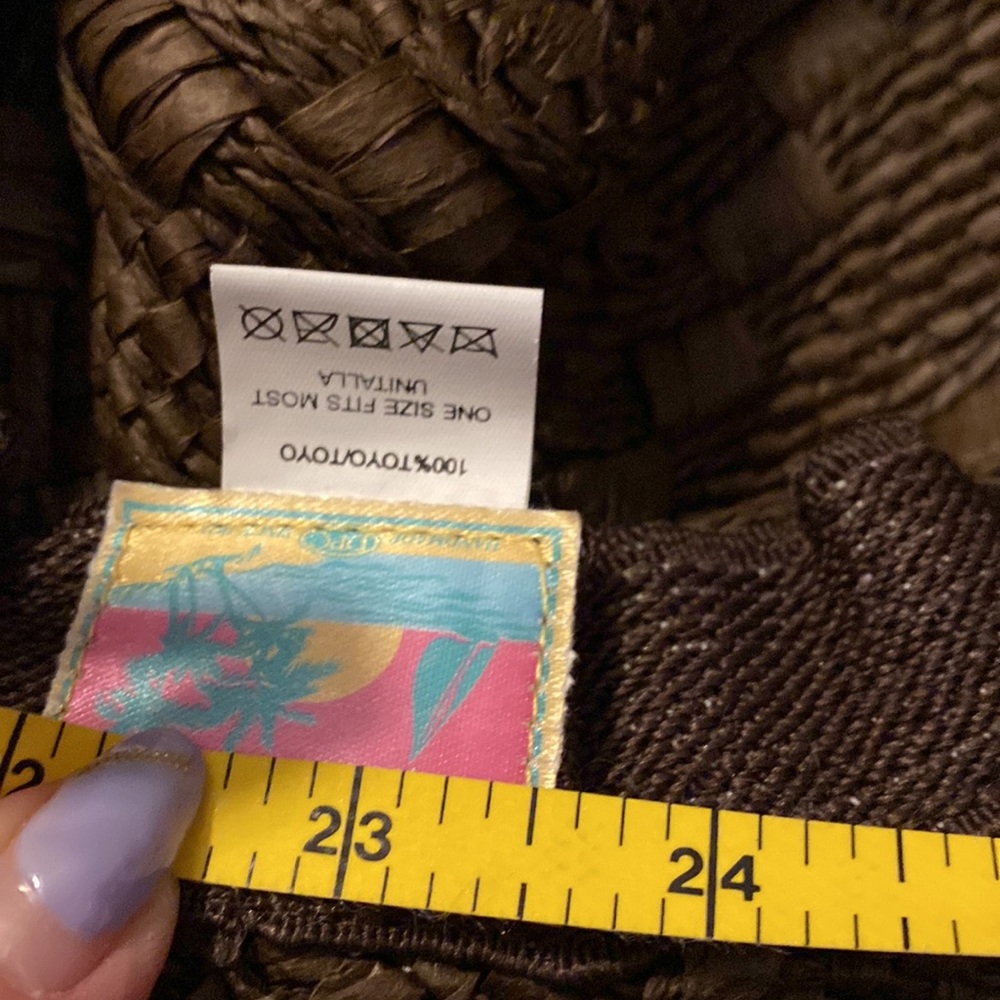 Brown color Tropical Trends brand summer Western style hat, in good condition - Picture 12 of 13